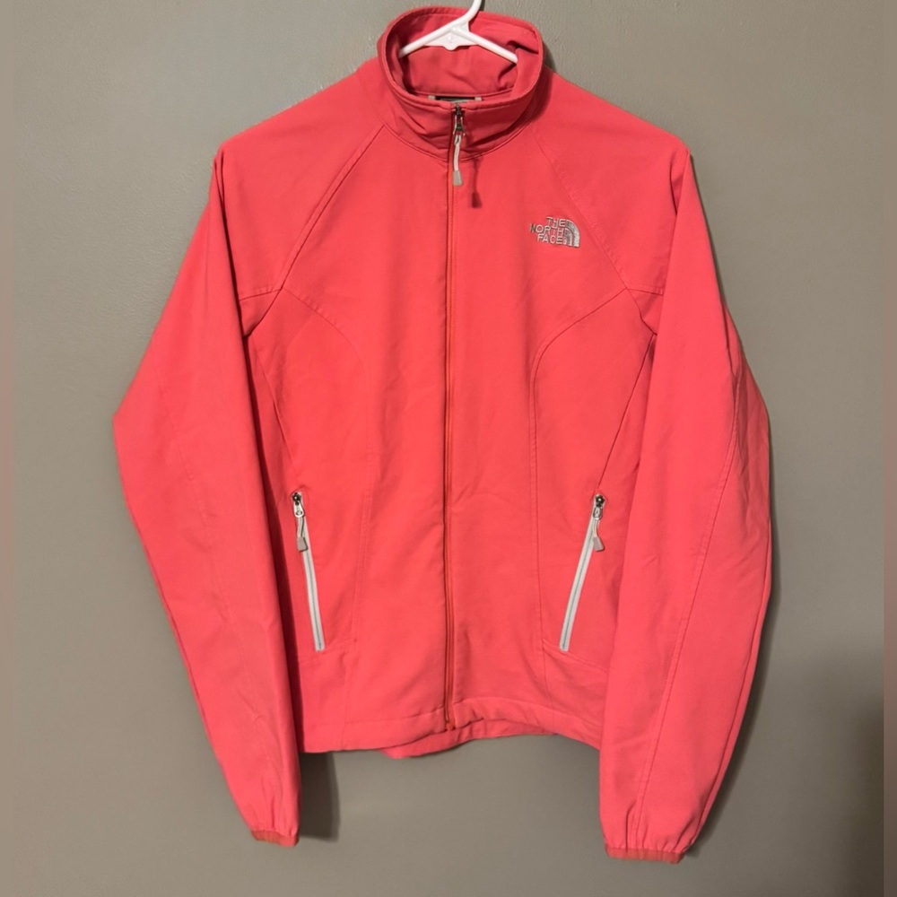 The North Face Apex Bionic Soft Shell Full Zip Jacket Coral Pink Women’s Small